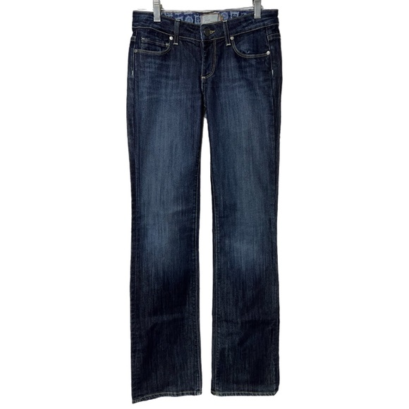 Paige Melbourne Dark Wash Jeans Size 25 Bootcut Y2K - Picture 1 of 12